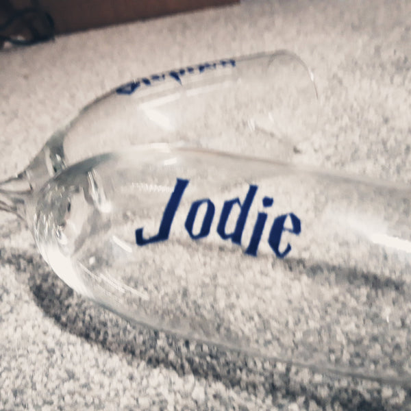 Personalised glass vinyls (Sticker only)
