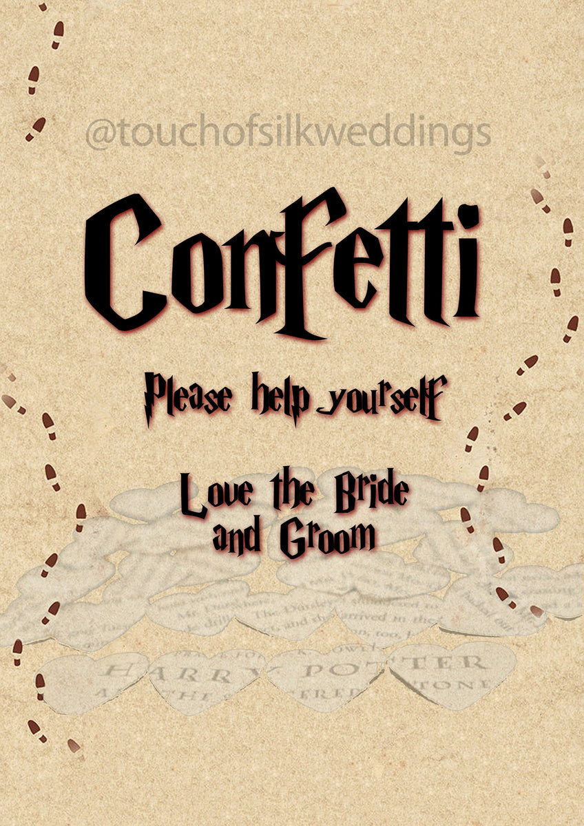 Printable Confetti Sign – Silk Stationery
