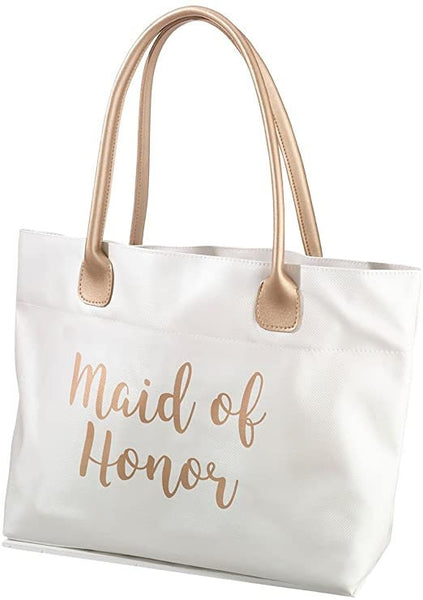 Maid of Honor Bundle - Gold Tote & Makeup Bag