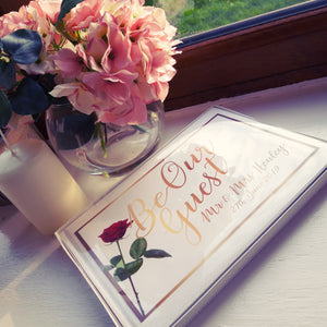 be our guest wedding guestbook