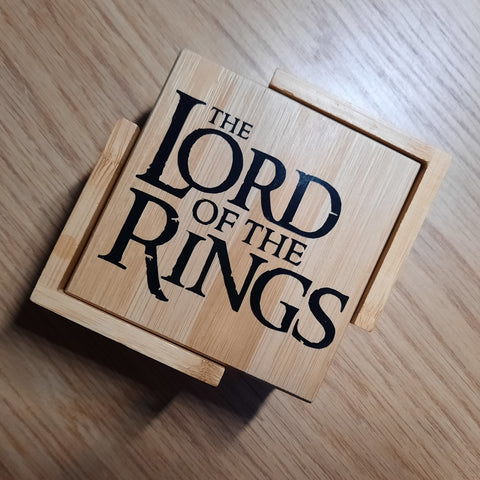 Set van 6 onderzetters met Lord of the Rings-thema