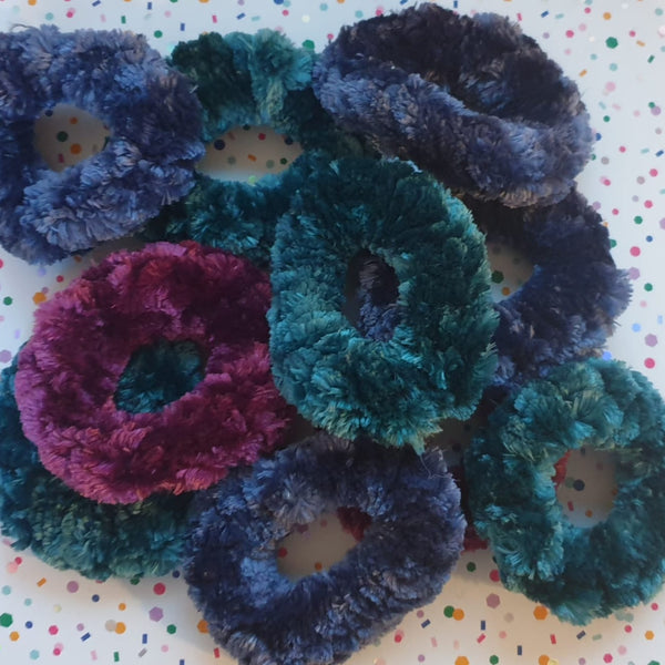 Velvet Hair Srunchies - Handmade Crochet