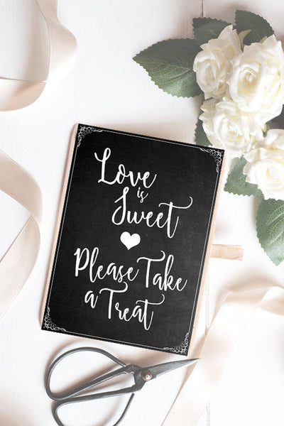 Bundel - Instant Download Chalk Board Effect Wedding Signs
