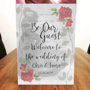 be our guest wedding welcome sign