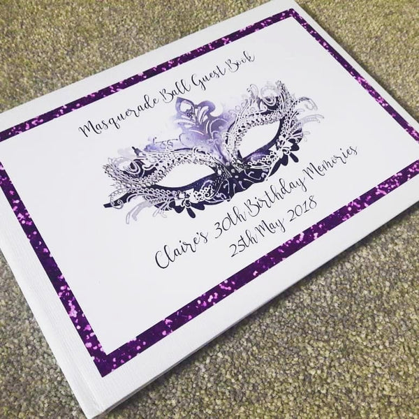 Personalised Masquerade Guest Book