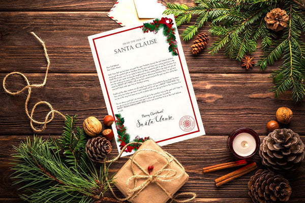 Brief und Schönes-Listen-Zertifikat vom Weihnachtsmann – personalisiert