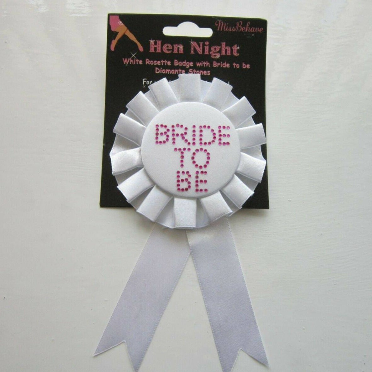 bride to be badge rosette