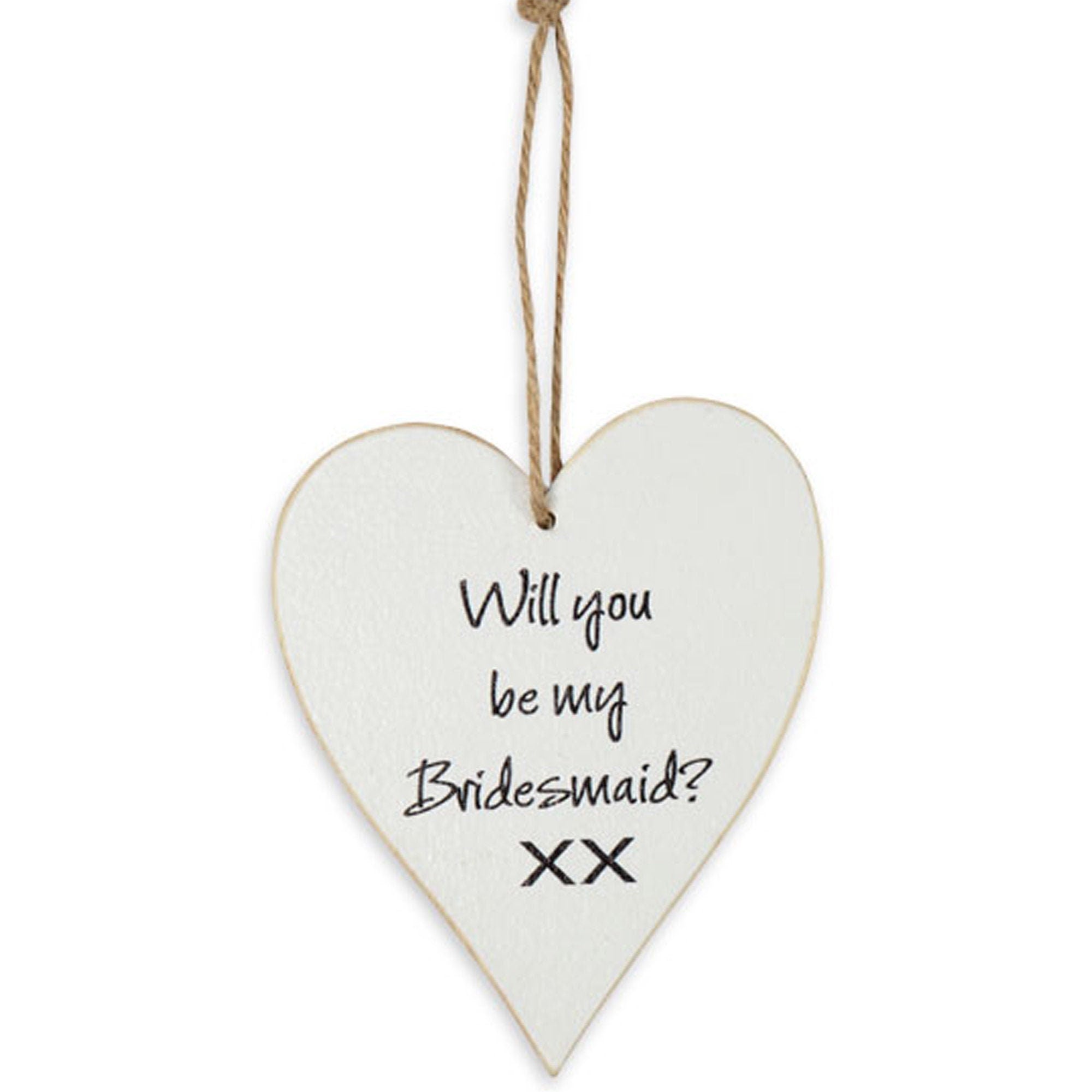 Will You Be My Bridesmaid Hanging Heart