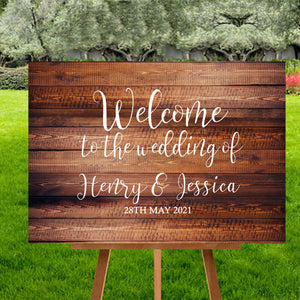 Wedding Sign Vinyl - Welcome to our Wedding - Vinyl Only, Perfect for Wooden Signs