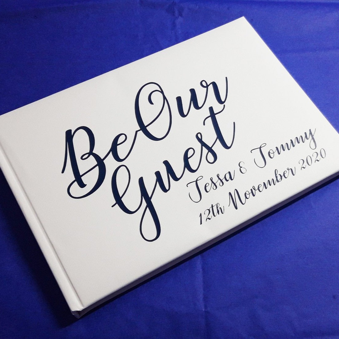 Personalised Be Our Guest Wedding Guest Book