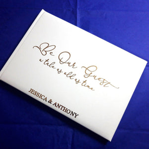 Be Our Guest - A Tale As Old As Time - Wedding Guest Book