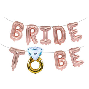 Bride to Be Balloons Rose Gold - Engagement/Hen Party/Bridal Shower with Balloon String