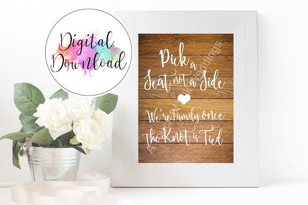 Bundel - Instant Download Light Wood Effect Wedding Signs