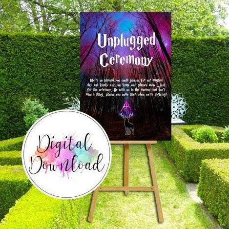 Digital - Purple Unplugged Sign