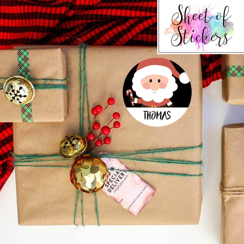 Matte Oberfläche – personalisierte Weihnachtsgeschenk-Aufkleberbögen – Geschenketiketten