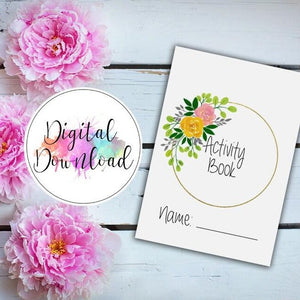 Digitales Hochzeits-Aktivitätsbuch – herunterladen und ausdrucken